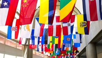 Flags of different countries of the world
