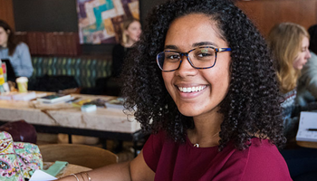 Smiling young woman