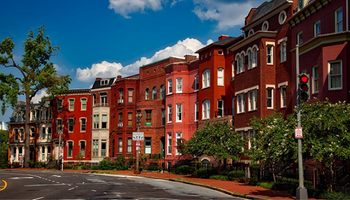 Downtown Washington DC row houses